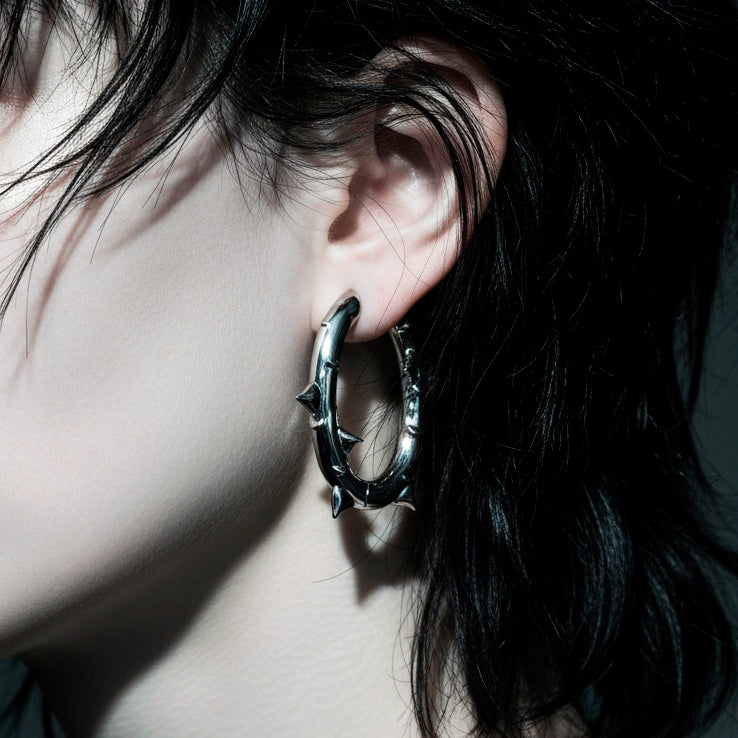 Earrings Rose Thorns