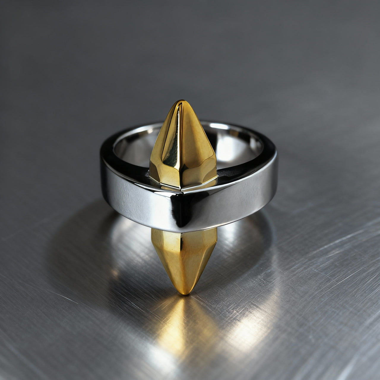 Ring Golden Crystal