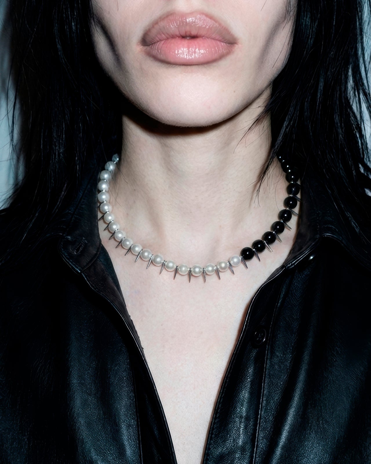 Necklace Onyx&Pearl
